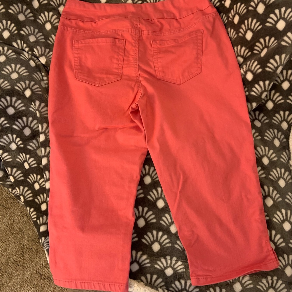 Coral Cropped Pants - Picture 2 of 5